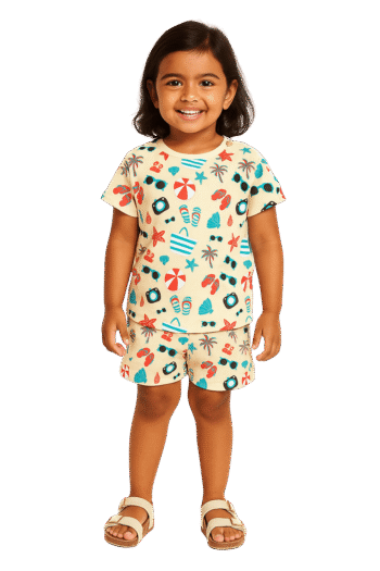Printed Unisex Co-ord set - Summer Drip